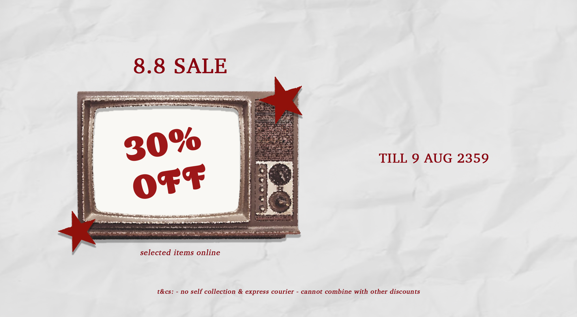 8.8 Sale