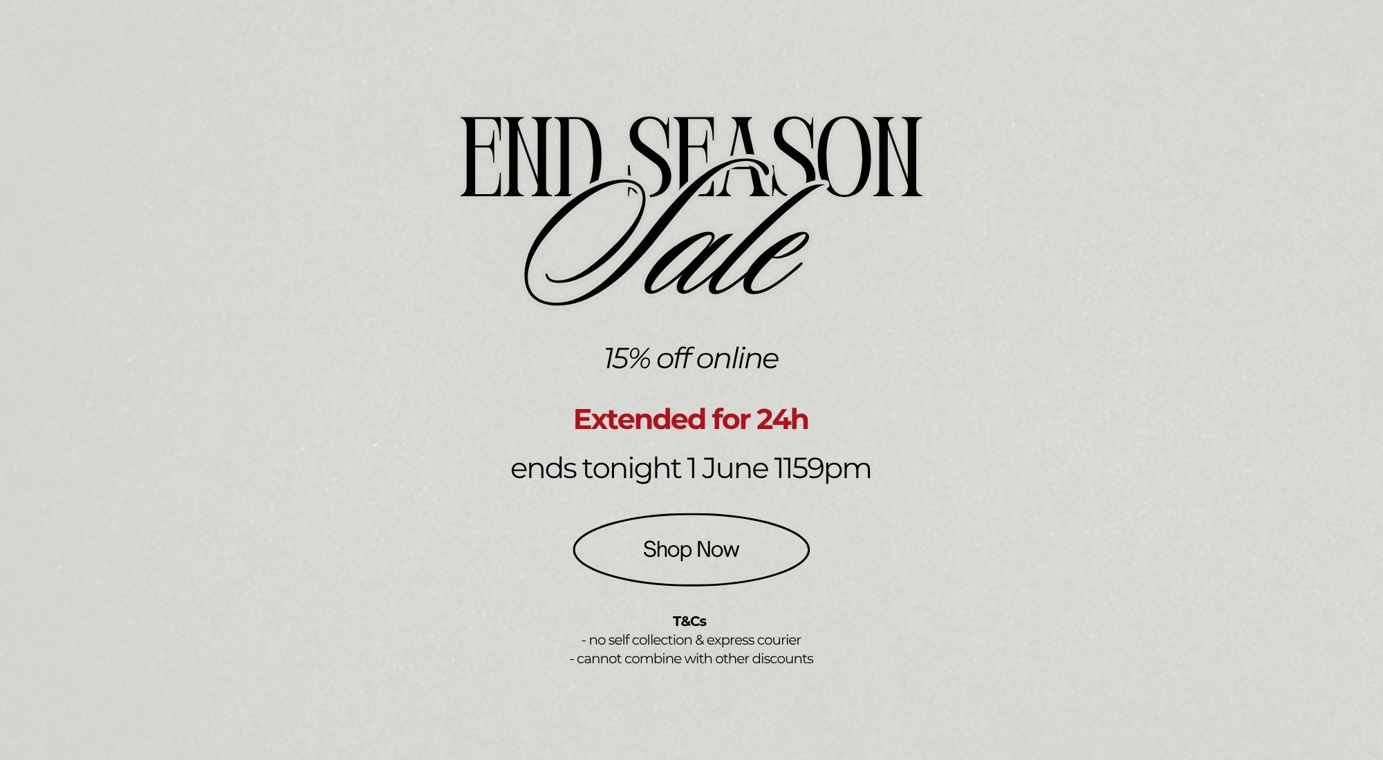End Season Sale (extended)