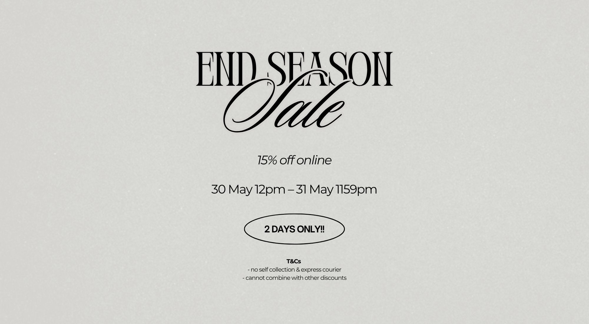 End Season Sale 