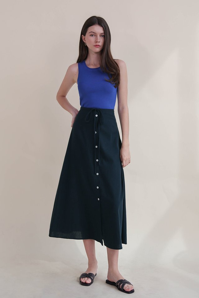 LIZ ROUNDNECK KNIT TANK COBALT