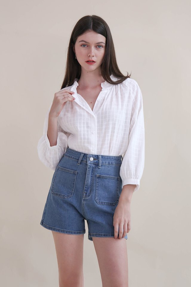 ELENA COTTON TOP WHITE