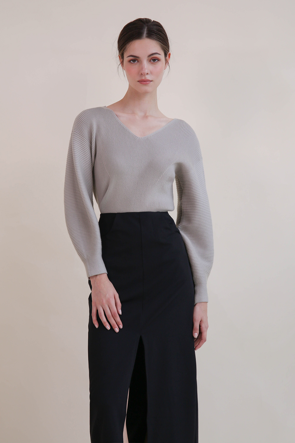 Balloon top sleeve jumper