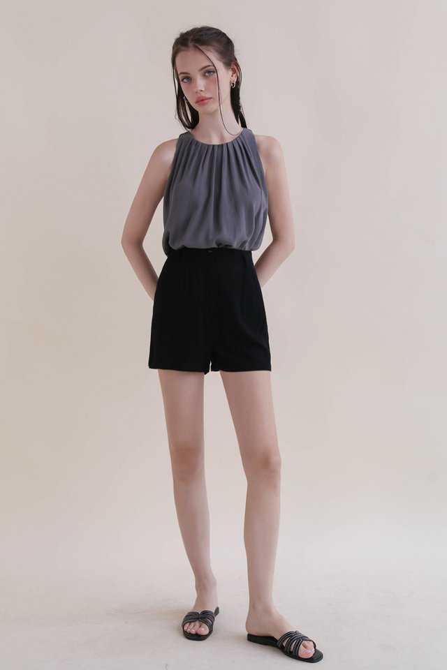 DAMI LINEN SHORTS BLACK