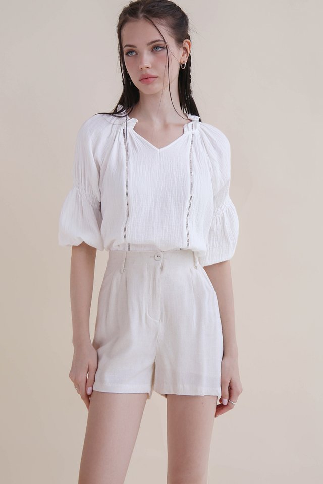 DAMI LINEN SHORTS SAND