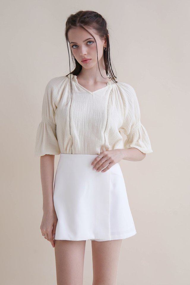 SALLIE MUSLIN BLOUSON COCONUT