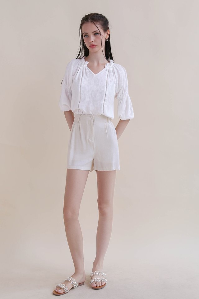 SALLIE MUSLIN BLOUSON WHITE