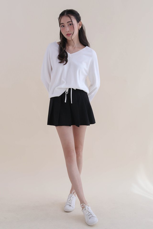 RIAN THIN PULLOVER WHITE