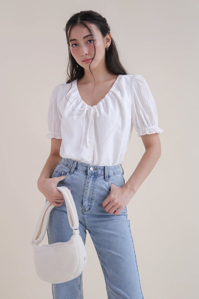 YEJI ROMANTIC BLOUSON WHITE 