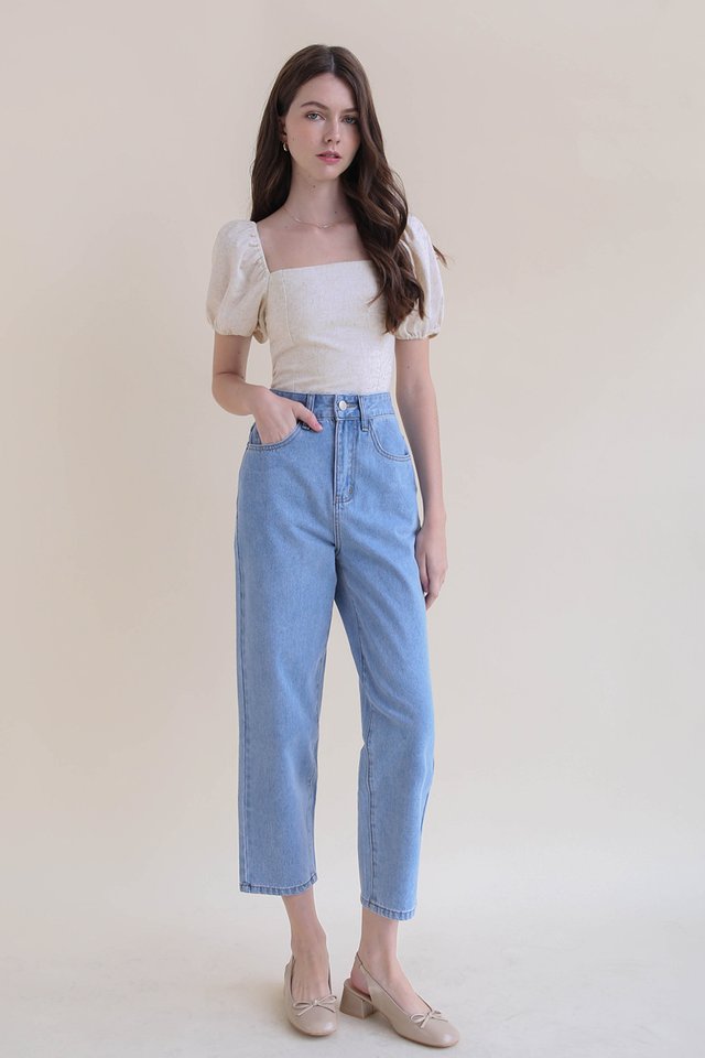 PARKER MOM JEANS MIDWASH