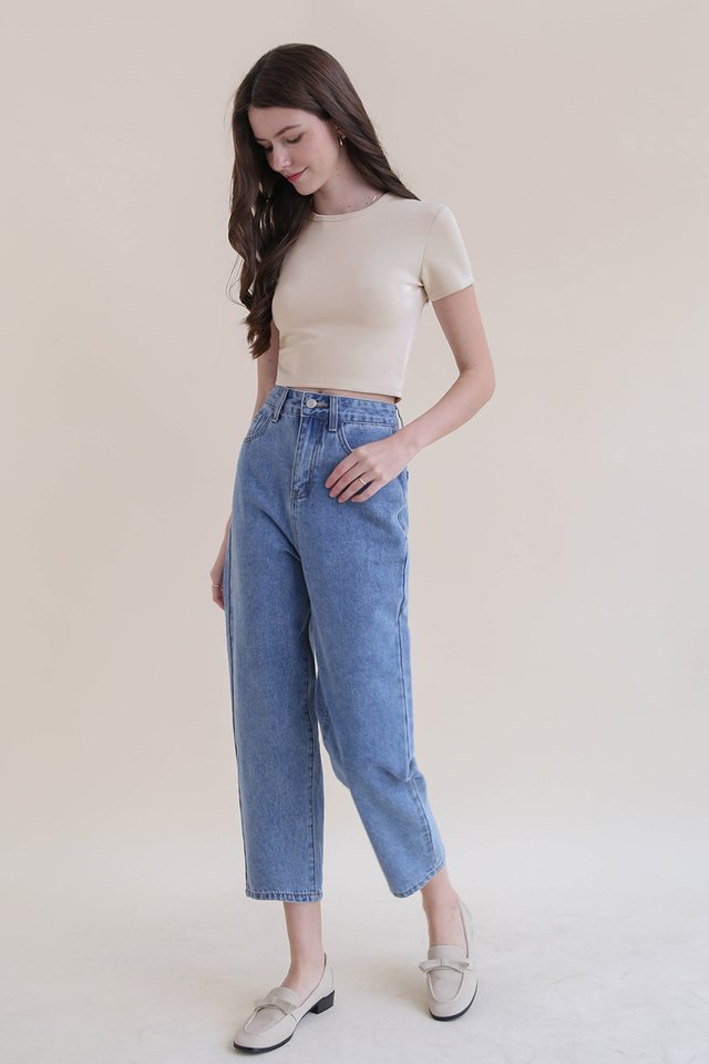 PARKER MOM JEANS TRUE BLUE