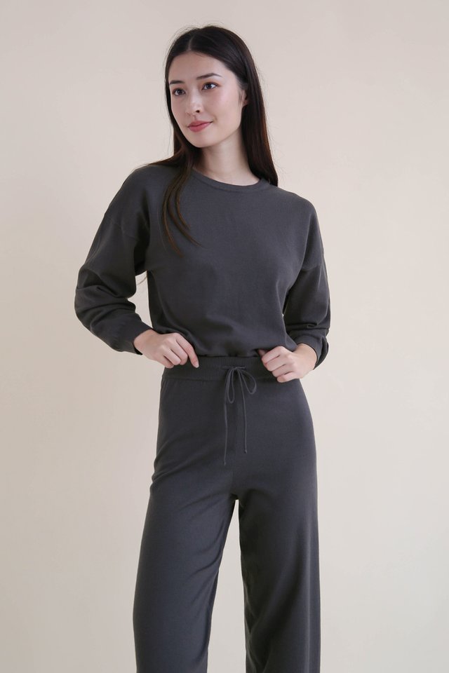 TULA KNIT PULLOVER DARK GREY