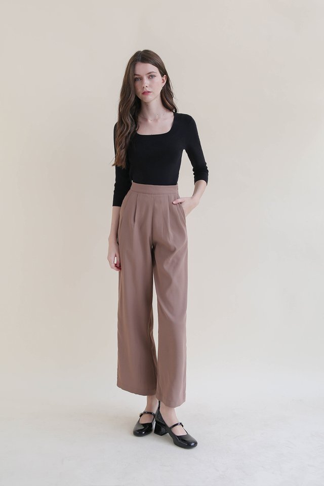 ANTON PALAZZO PANTS MOCHA