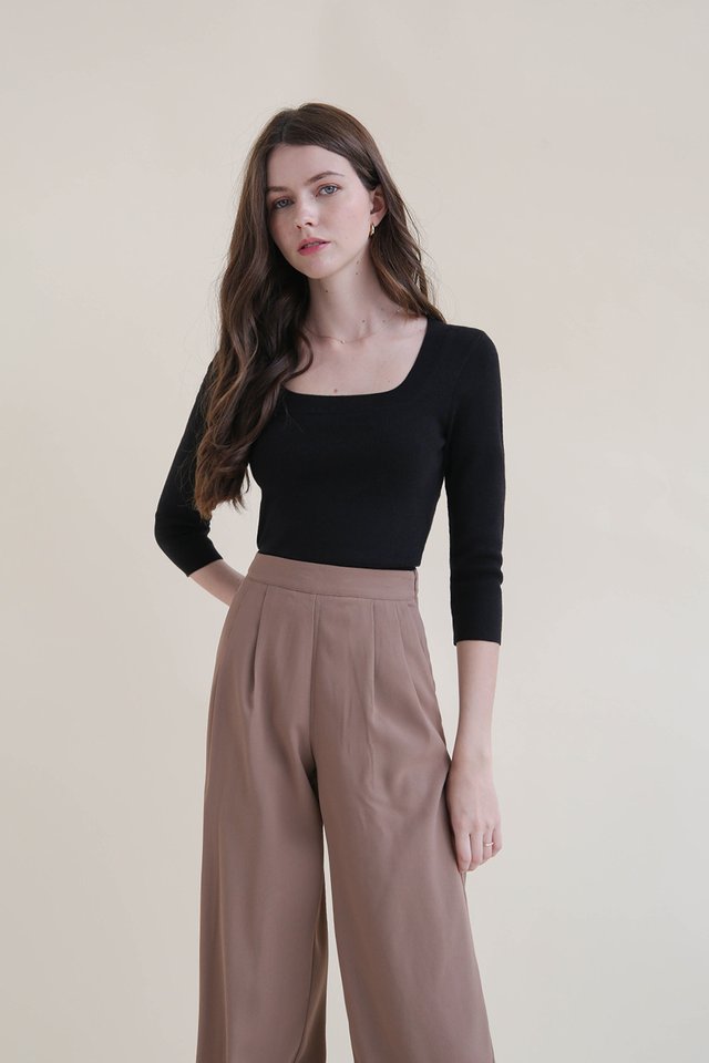 ANTON PALAZZO PANTS MOCHA