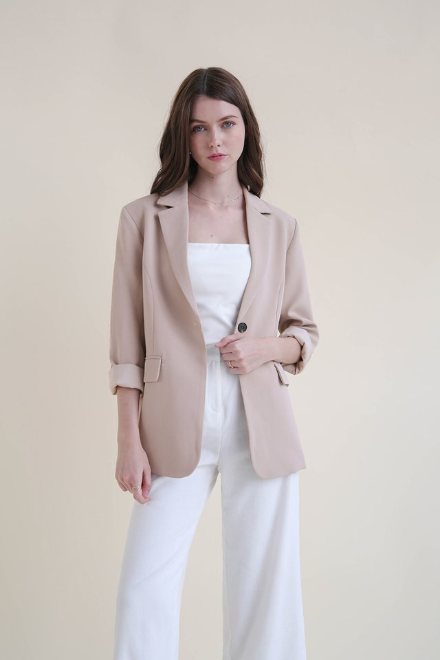 KLEID BLAZER PEBBLE