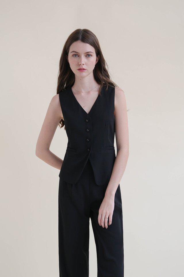(PREORDER) TORY VEST TOP BLACK