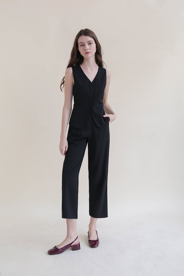 (PREORDER) TORY VEST TOP BLACK