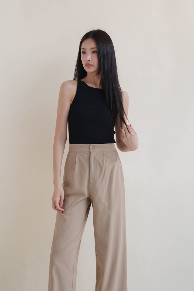 ALEXA LINEN PANTS TAUPE