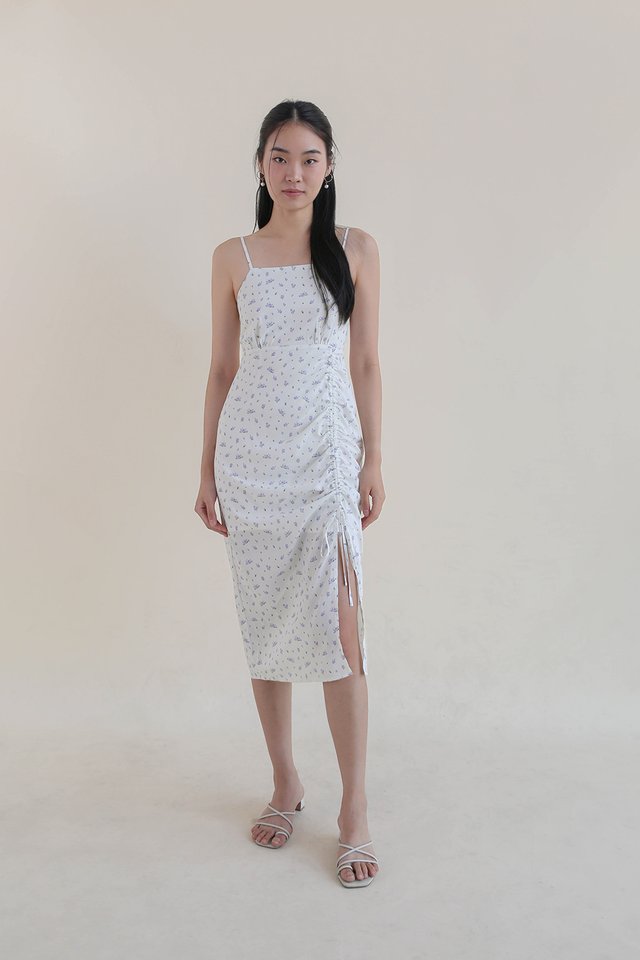 BLAIRE PRINTED DRESS IVORY