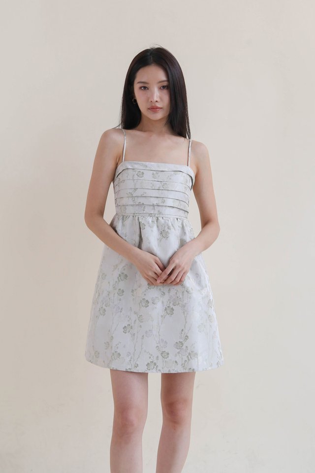 KAI PLEAT MINI DRESS IVORY