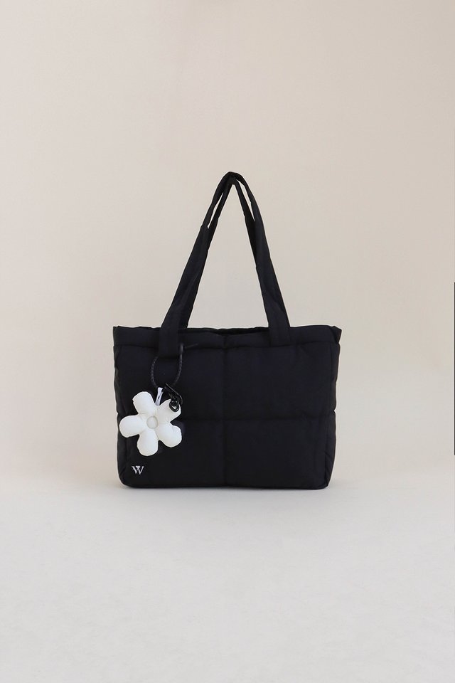 PUFFER TOTE BLACK