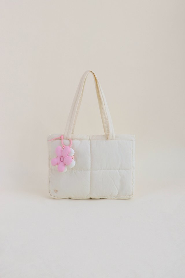 PUFFER TOTE CREAM