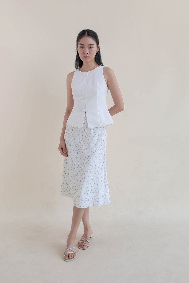 ROMI SOFT SLIP SKIRT IVORY