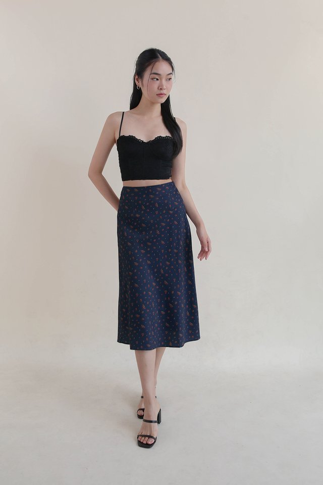 ROMI SOFT SLIP SKIRT MIDNIGHT