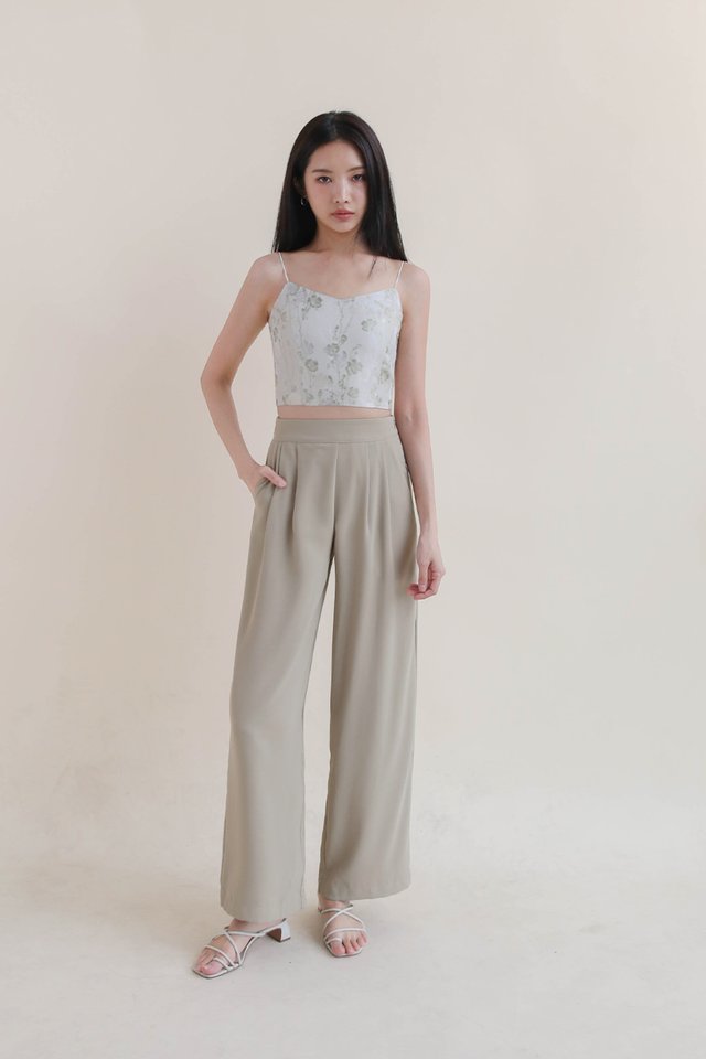 YUE FLORAL BUSTIER IVORY