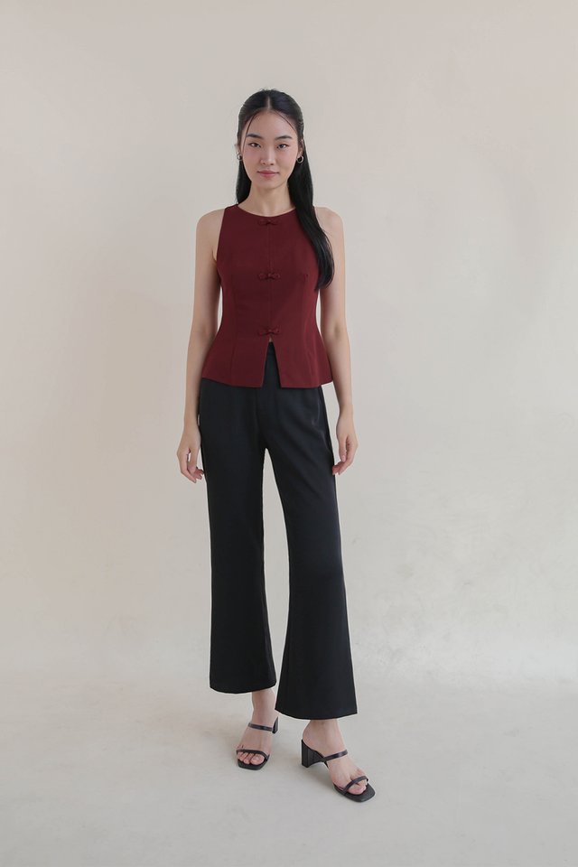 GIN FLARE PANTS BLACK