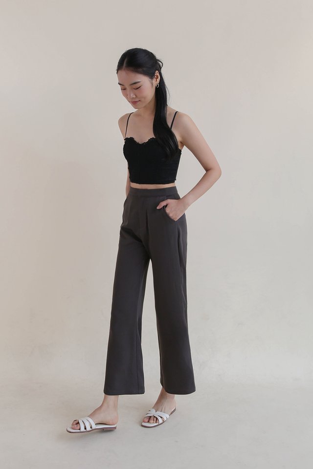 GIN FLARE PANTS SLATE