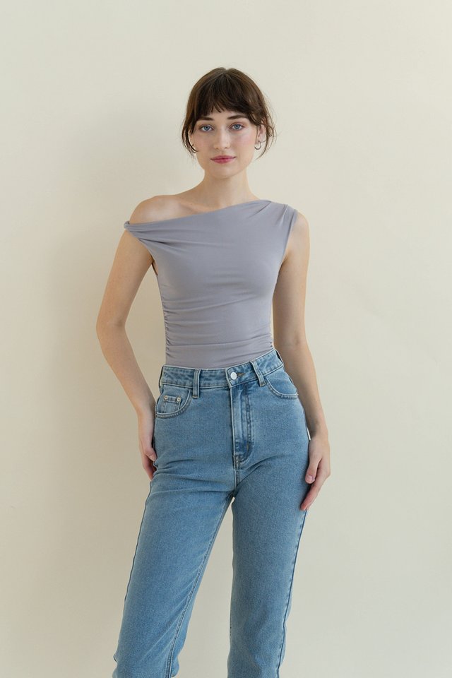 EVE TWIST SHOULDER TOP STORM