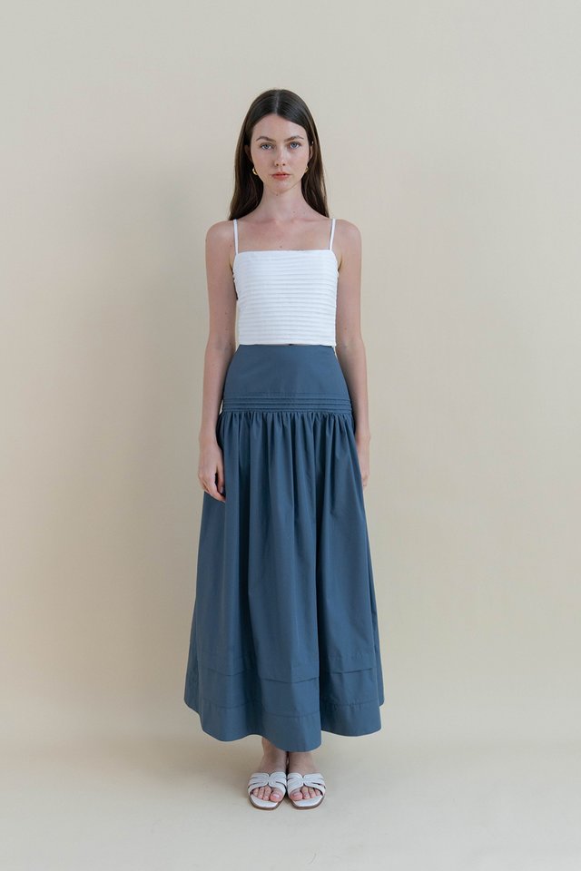 SELINA MAXI FLARE SKIRT STORM