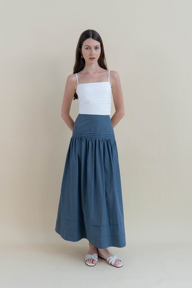 SELINA MAXI FLARE SKIRT STORM