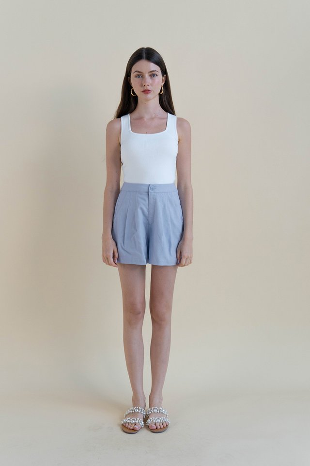 DAMON LINEN SHORTS BLUEBELL