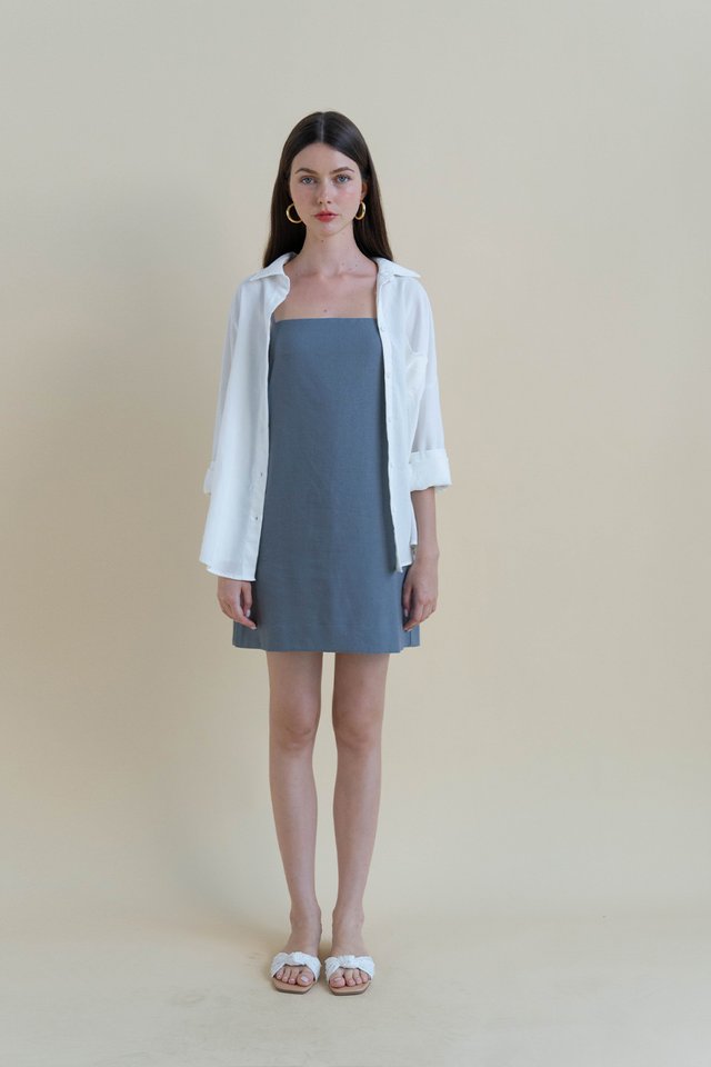 MEGAN LINEN SHIRT WHITE