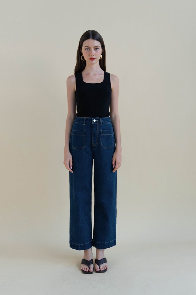 SETH POCKET DENIM JEANS DARK WASH