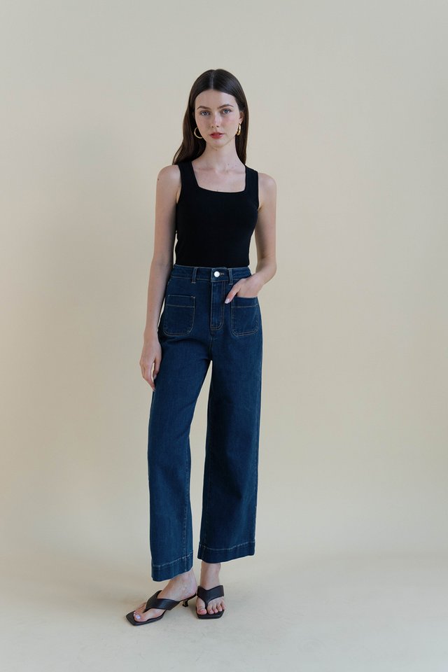 SETH POCKET DENIM JEANS DARK WASH