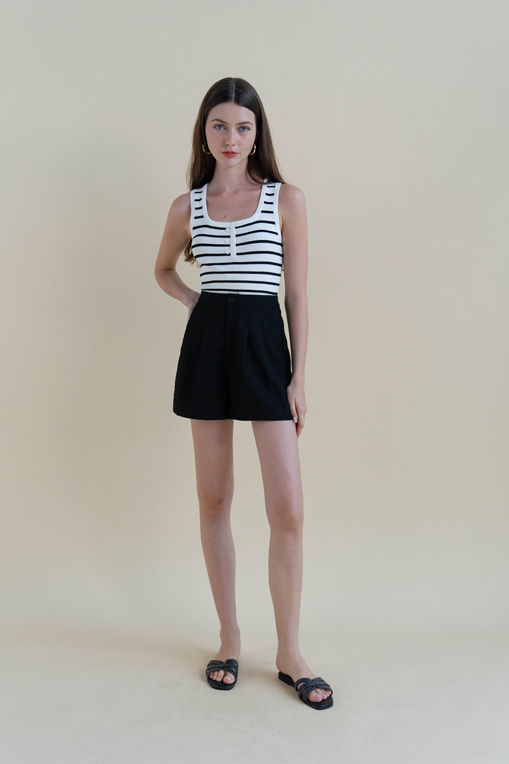 ONLY dam shorts ONLGRACE - Bright White Lemon main image 1