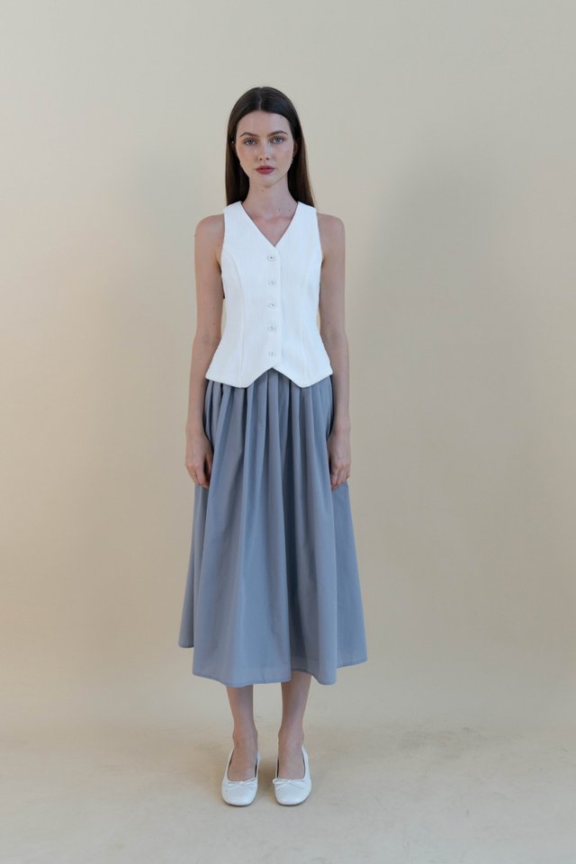 ALANA BOX PLEAT SKIRT SEASPRAY