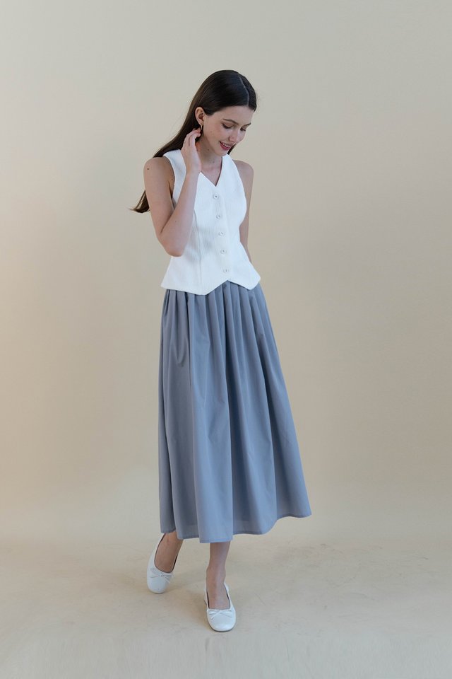 ALANA BOX PLEAT SKIRT SEASPRAY