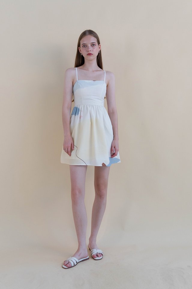 FREYA LOWBACK DRESS FROST