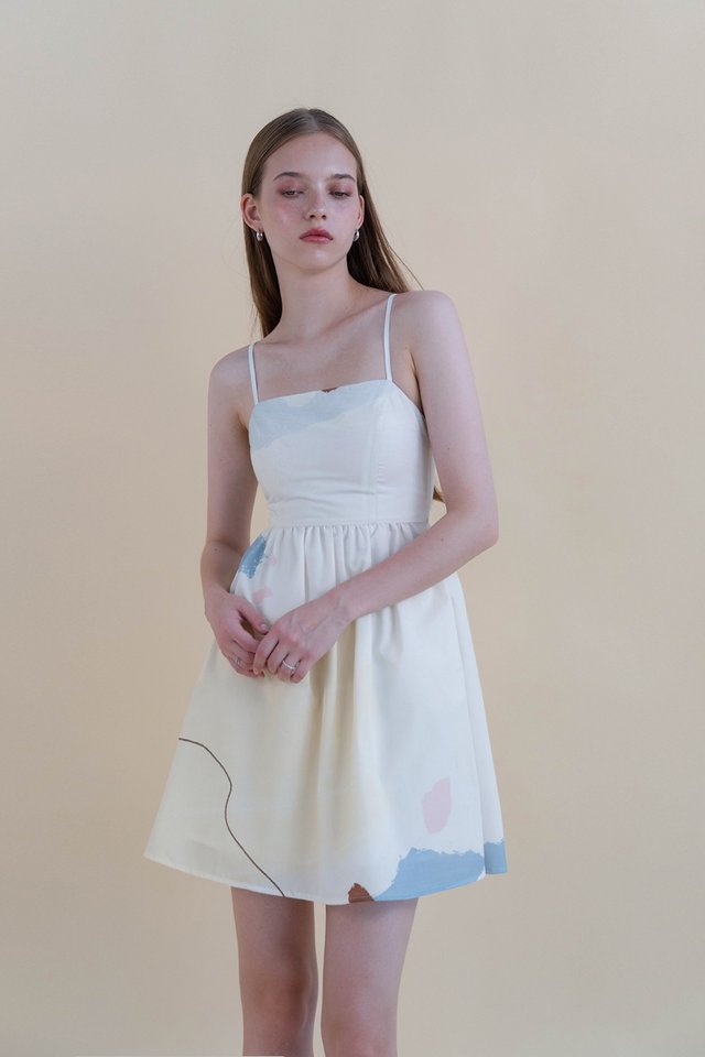 FREYA LOWBACK DRESS FROST