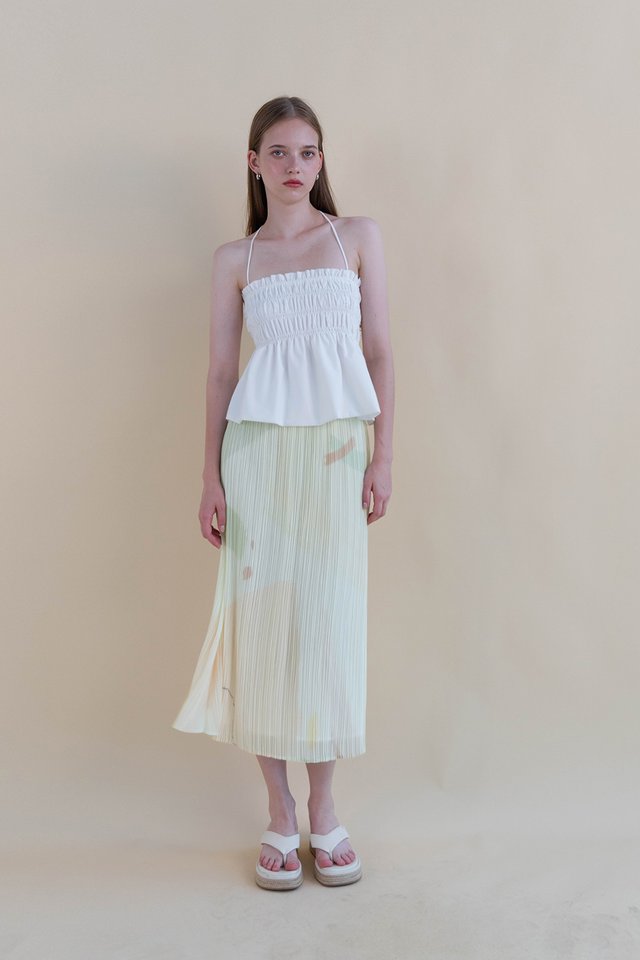 IMELDA PLEATED FLARE SKIRT SPRING