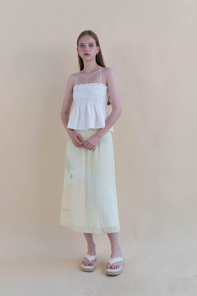 IMELDA PLEATED FLARE SKIRT SPRING