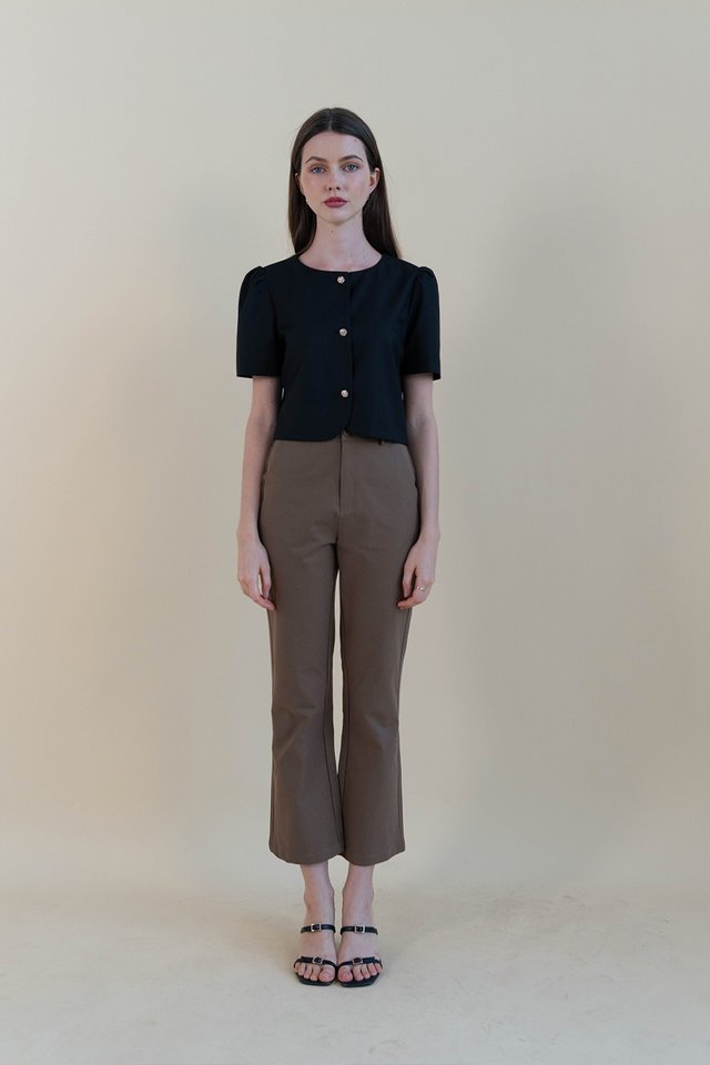 JADE SHORT SLEEVE JACKET BLACK