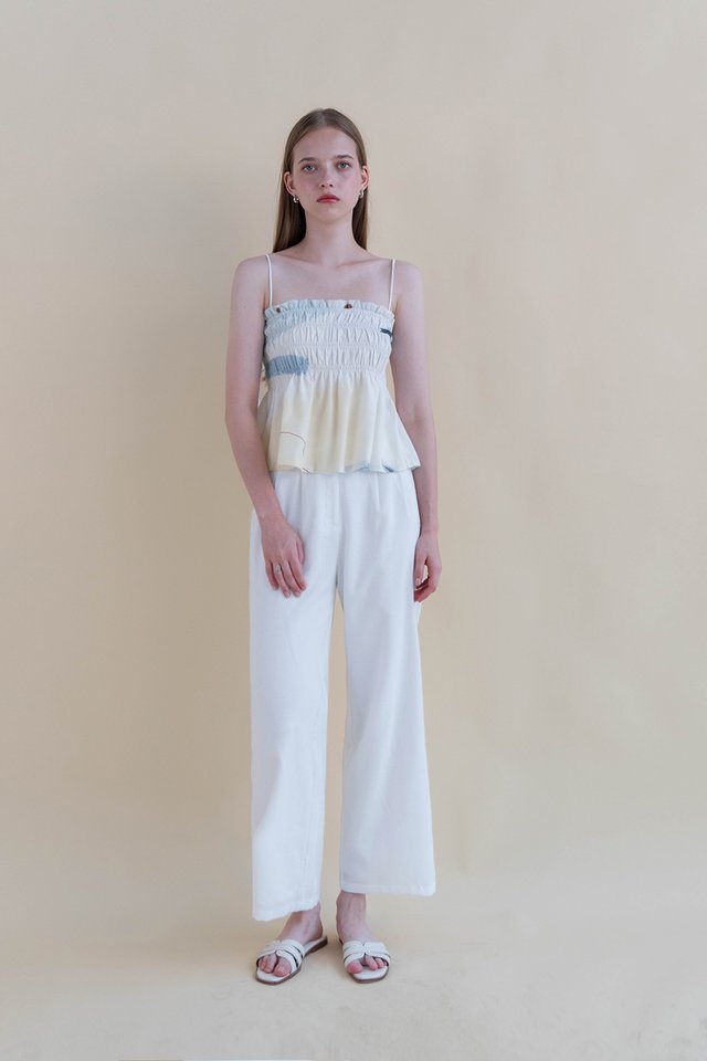 SYLVIE SHIRRED TOP FROST