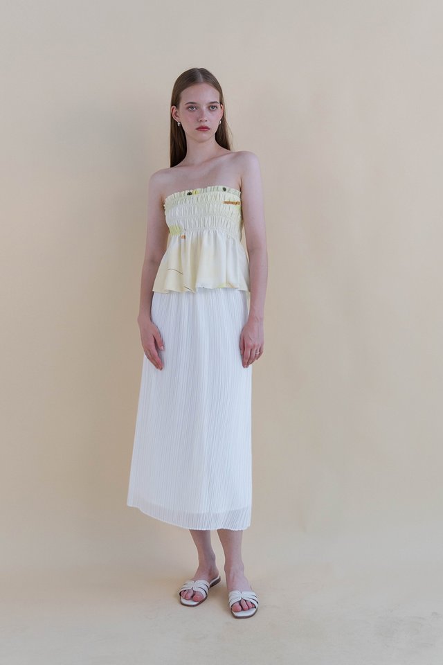 SYLVIE SHIRRED TOP SPRING