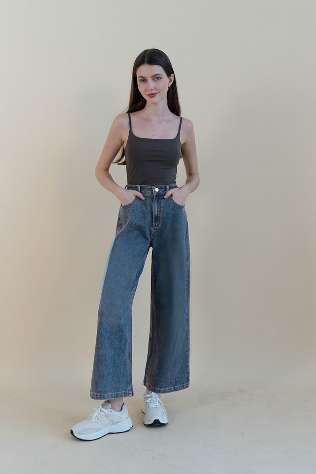 UNA PADDED CAMISOLE TOP TRUFFLE