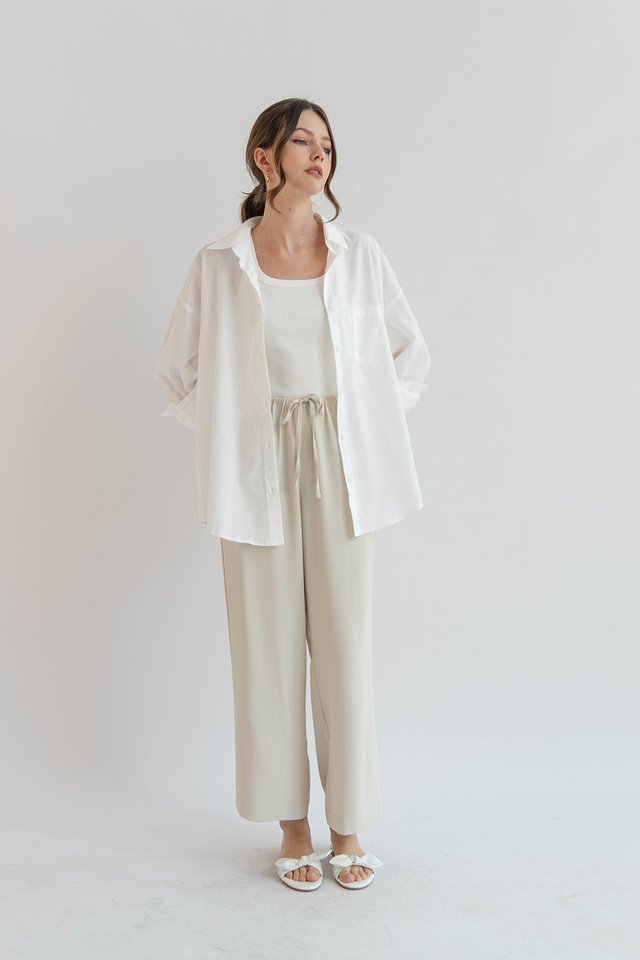BRIE OVERSIZED SHIRT WHITE