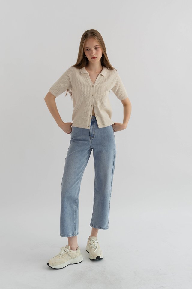 DANNI POLO KNIT SHIRT COCONUT